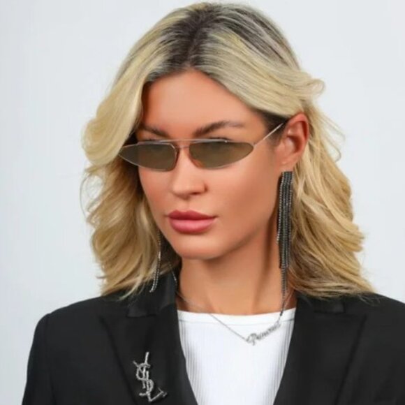 Tom Ford Cam FT0979 28G Geometric Sunglasses - Gold/Brown with Mirror